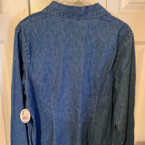 Denim maternity top - Picture 2 of 4